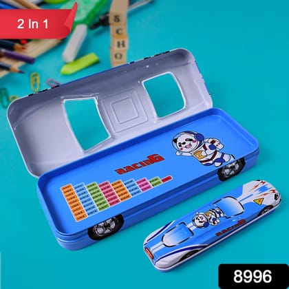 2 In1 Car Shape Metal Compass Box With Small Compass Box Inside