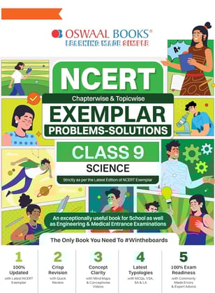 Oswaal NCERT Exemplar Problems-Solutions Class 9 Science, Chapterwise & Topicwise with Latest MCQs, VSA, SA & LA [Paperback] Oswaal Books And Learning Private Limited