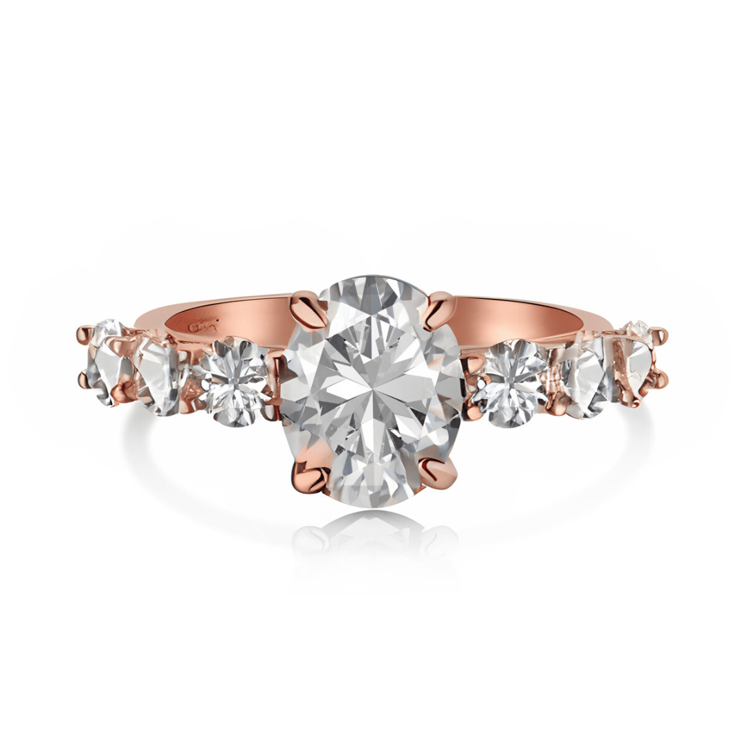 CLEOPATRA RING - Fine Silver-7 / Rose Gold