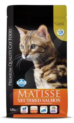 Matisse Neutered Salmon Cat Dry Food Adult 1.5kg
