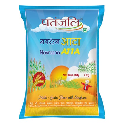 Patanjali Navratna Atta, 2 Kg - Patanjali Navratna Atta, 2 Kg