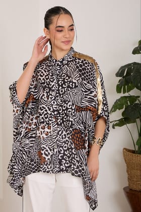 ANIMAE one-size shirt-Multicolour / One size / Viscose Bemberg