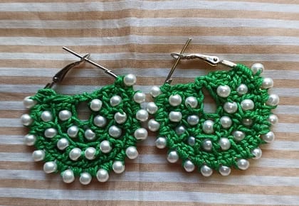 Crochet fancy earrings