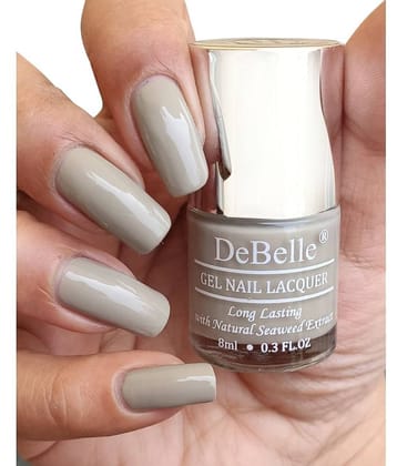 DeBelle Grey Glossy Nail Polish 8 ( Pack of 1 )