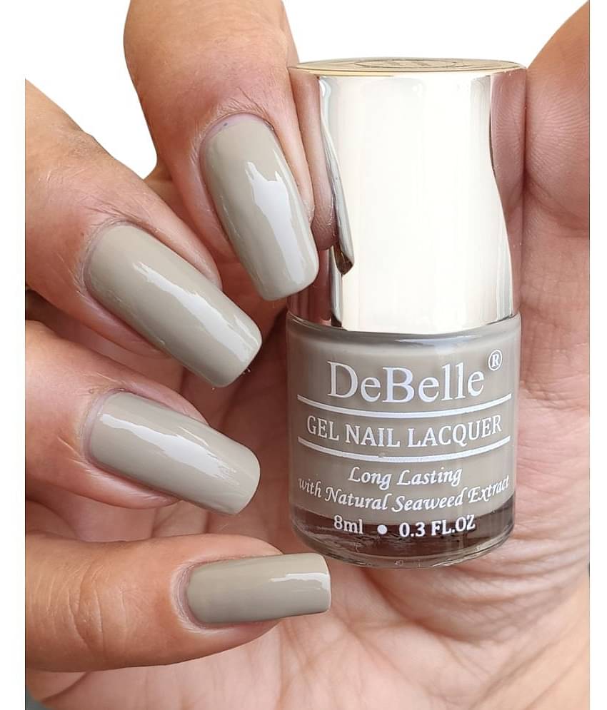 DeBelle Grey Glossy Nail Polish 8 ( Pack of 1 )