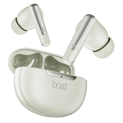 boAt Airdopes 141 Elite ANC, ANC(~35dB), 4Mics ENx Tech, 42H Battery, Fast Charge,Stream Ad Free Music via App Support, IPX5, Bluetooth Earbuds, TWS Ear Buds Wireless Earphones with mic (White) boAt Airdopes 141 Elite ANC, ANC(~35dB), 4Mics ENx Tech, 42H