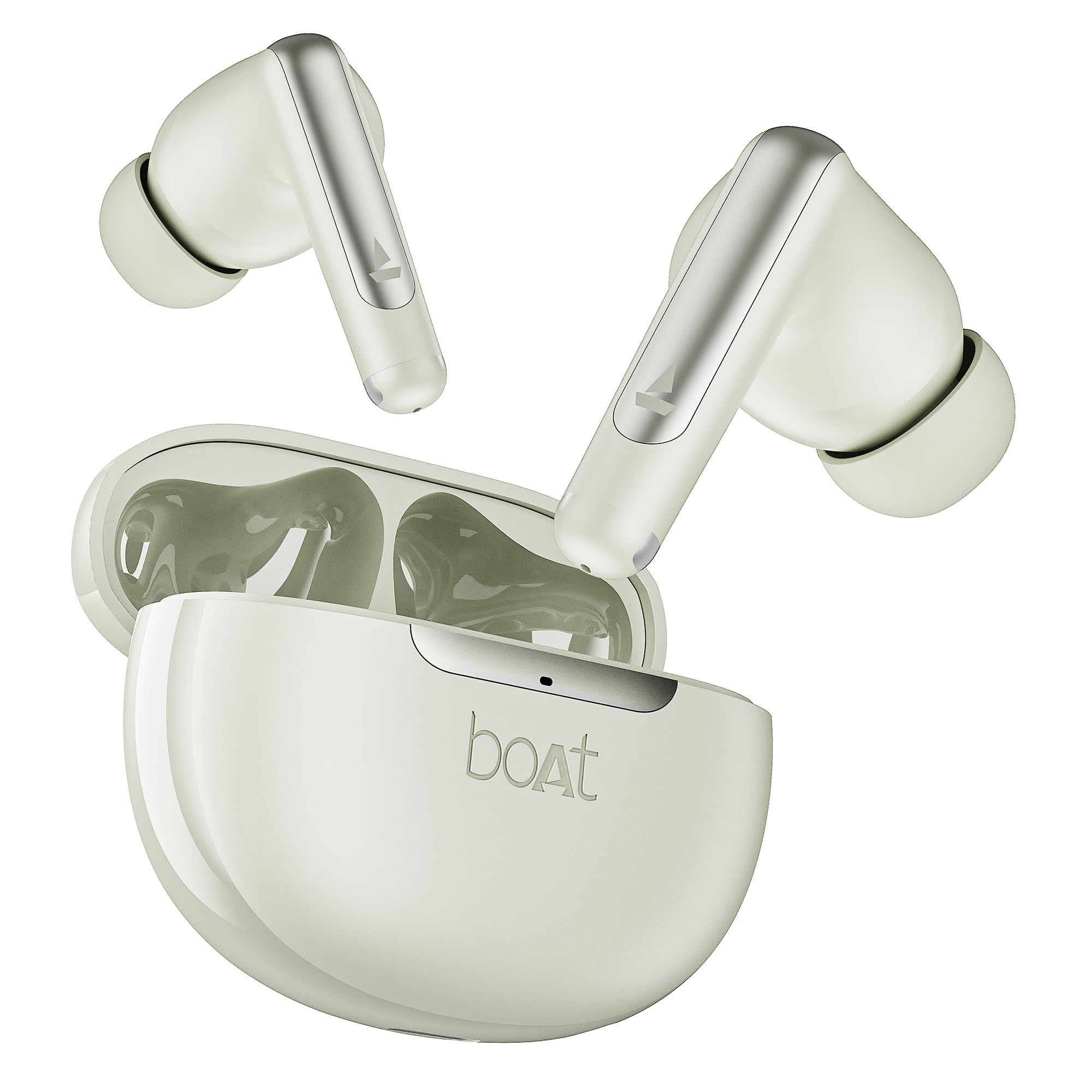 boAt Airdopes 141 Elite ANC, ANC(~35dB), 4Mics ENx Tech, 42H Battery, Fast Charge,Stream Ad Free Music via App Support, IPX5, Bluetooth Earbuds, TWS Ear Buds Wireless Earphones with mic (White) boAt Airdopes 141 Elite ANC, ANC(~35dB), 4Mics ENx Tech, 42H