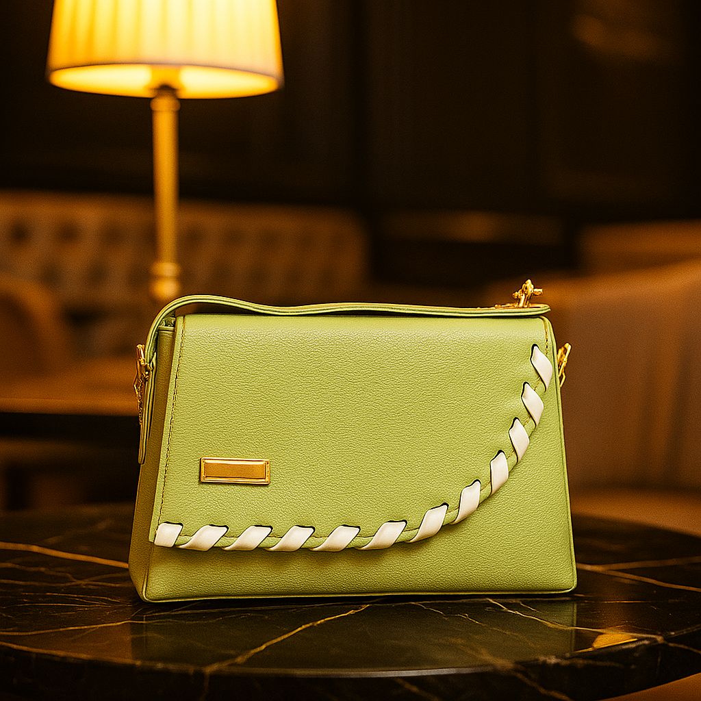 Ksampada Elegant Pastel Green Shoulder Bag