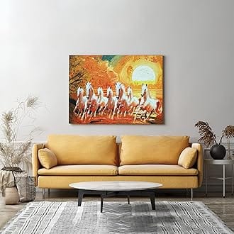 Eurotex Lotus Painting for Wall Decoration Large Canvas Lotus Art for Vastu South East Wall Big Size Framed Rectangular Lotus Wall Painting for Living Room Bedroom Office Gift (12x18 Framed)