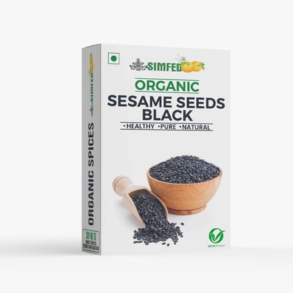 SIMFED Organic Black Sesame Seeds 100g - Premium Quality, Nutritious, and Versatile Superfood(Pack of 2)