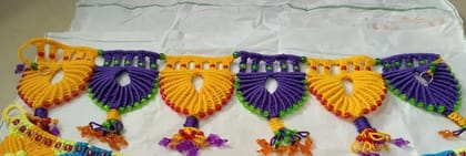 Toran  yellow and purple colour