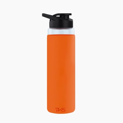 The Wallet Store Pure Wrap Borosilicate Sipper Bottle (Orange, 750 ml)