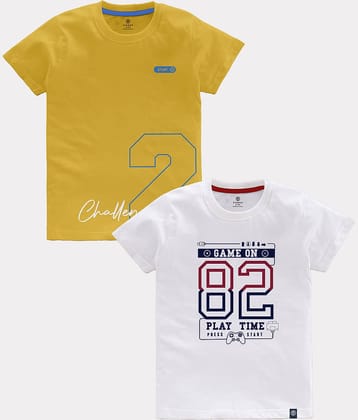 CODEZ Pack of 2 Boys Cotton T-Shirt ( Multicolor )