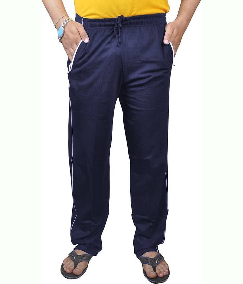 Reoutlook Blue Cotton Blend Men's Trackpants ( Pack of 1 )
