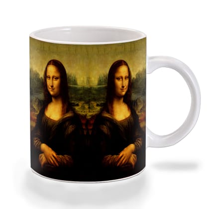 Multicolor Mona Lisa Classic Ceramic Mug