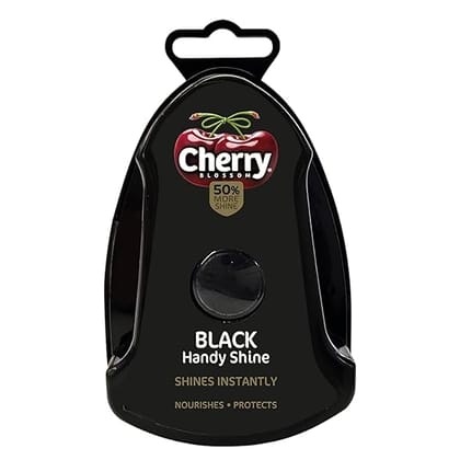 Cherry Blossom Shoe Shiner Sponge Handy Shine Black - 4 g | Leather Shoe Shiner