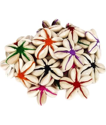 PRANSUNITA Decorative Flower Made of Kowrie, Pack of 15, Multicolored – Size 3 cm Used in Dresses, Suits, Home Décor, Art & Craft, Gift Wrapping