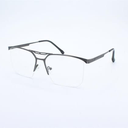 Lensoz Elite X Luxe Half Rim Rectangle Z - Medium - Gunmetal