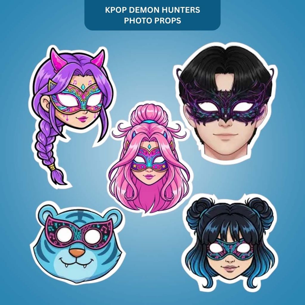 Kpop Demon Hunters Photo Props - 5PC - Party and Festive Needs | Buy online on ZillyBuy