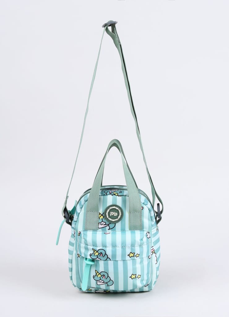 PB Pearlbags Soft Crossbody Shoulder Or Hand Bag or Sling bag Water Resistant Anti Fall Stationery Storage Bag Handbag Clutch Bag Sweet Birthday Gift For 5-10 Years Children Students Girls