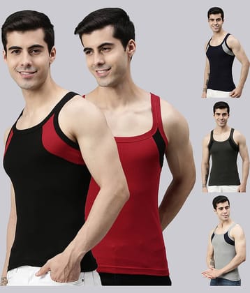 Pack of 5 Lux Cozi - Multi Cotton Men's Vest
