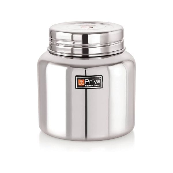 Priya Plus Stainless Steel Tiny Wonder Leakproof Container, 45ml,1pc