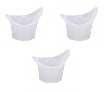 Ezyfit Silicon Eye Wash Cup, Eye Cup - Pack of 3