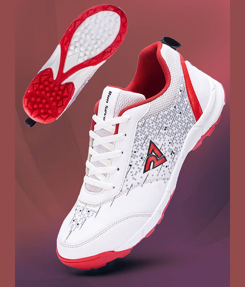 RUN SEVEN Red Cricket Shoes