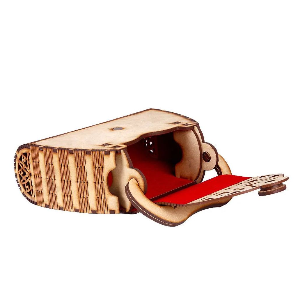 Women's Handcrafted Wooden Light Weight Unique Purse Handbag