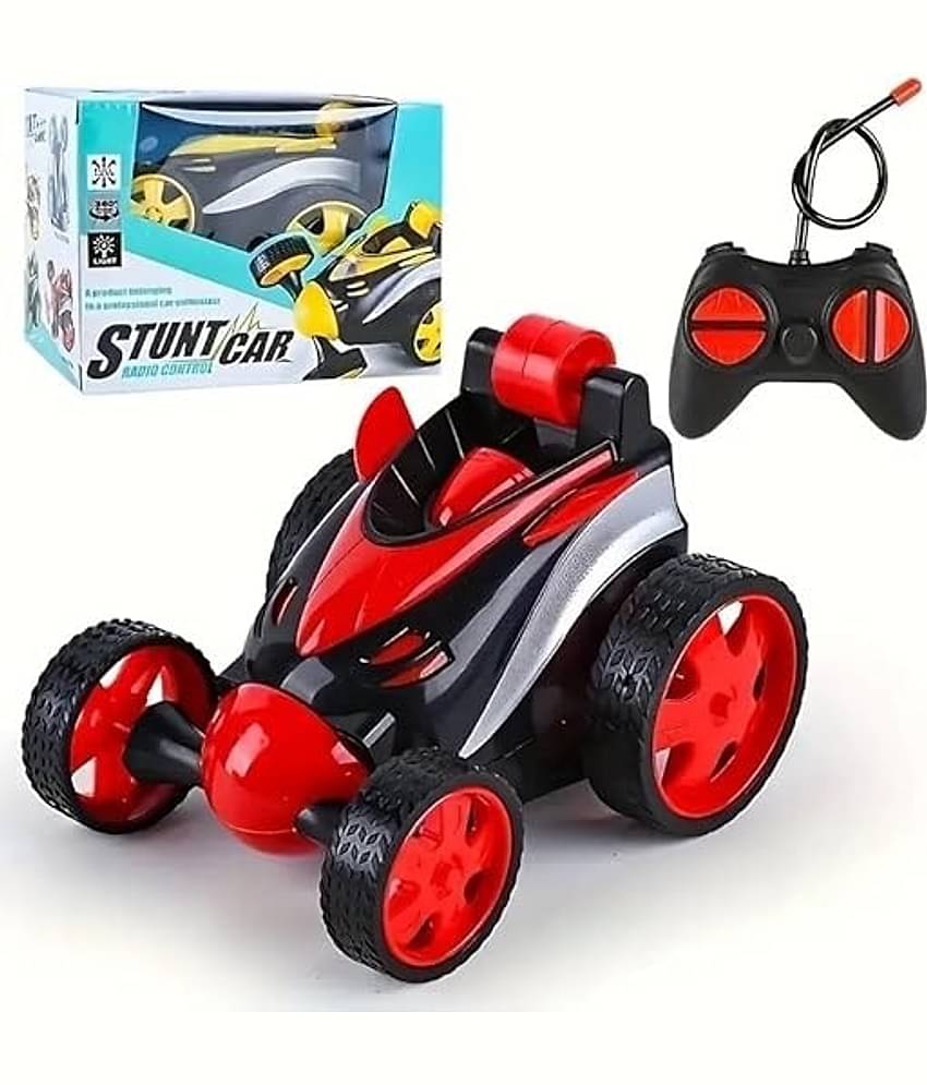 Freedy Stunt Car Electric Drift Rotating Wheel Vehicle Remote Control Toy Set of 1  (Multicolor)