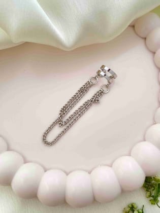Ishkaara Tangled Rizz Earcuff Silver