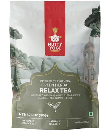 Nutty Yogi Nilgiri Tea Loose Leaf Green Herbal Relax 50 gm