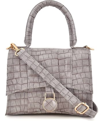 SAKWOODS - Light Grey PU Sling Bag