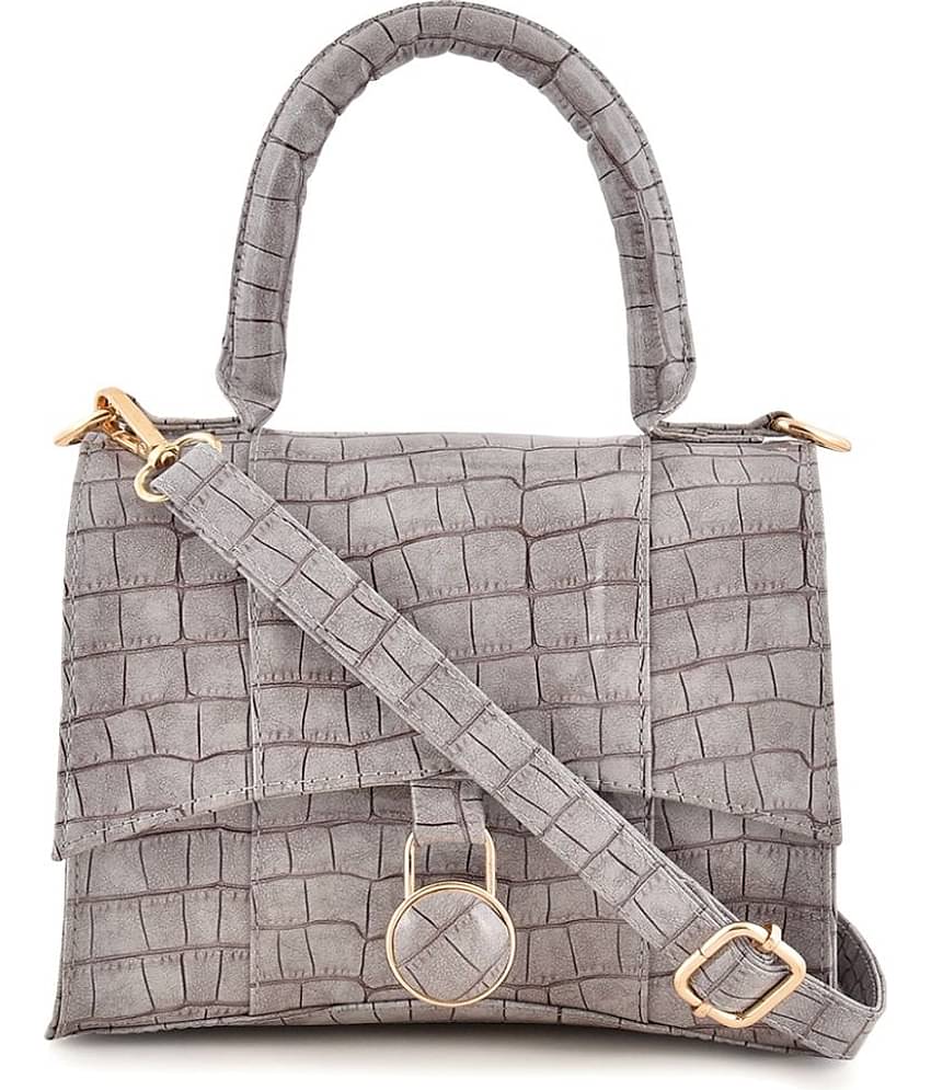 SAKWOODS - Light Grey PU Sling Bag