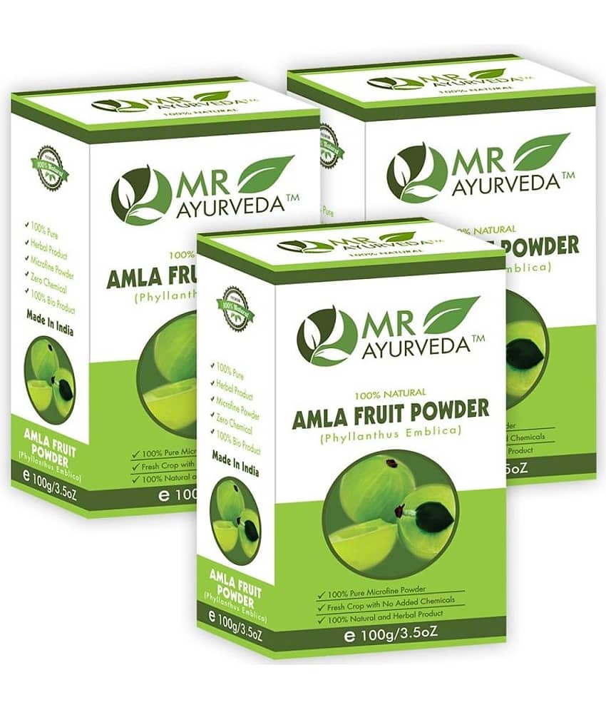 MR Ayurveda Amla Powder Hair & Skin Care Hair Scalp Treatment 300 g Pack of 3