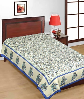 Uniqchoice Cotton Single Bedsheet ( Beige )