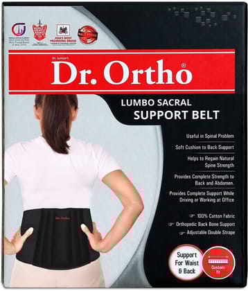 Dr. Ortho Lumbo Sacral Support Belt - Cotton Fabric (100Cm-115Cm) - Large