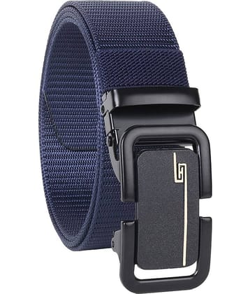 SILKSHOPPING - Navy Nylon Men's Casual Belt ( Pack of 1 )