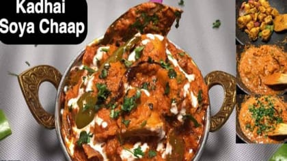 Soya Chaap Kadai Masala