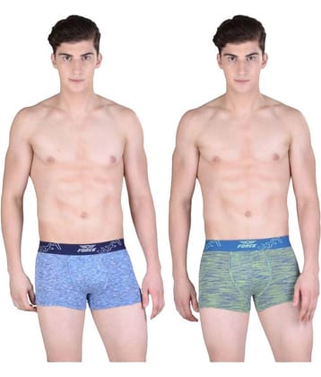 Force NXT - Multicolor Cotton Blend Men's Trunks ( Pack of 2 )