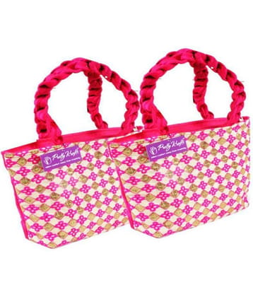 PrettyKrafts Red Jute Handheld