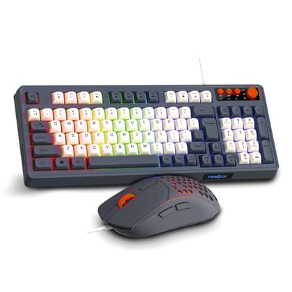 Aero Blade Wired Gaming Set: Rainbow LED, 94 Keys, 7200 DPI (KB-0044)