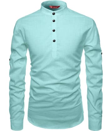 FIREFISH Blue Cotton Men's Regular Kurta ( Pack of 1 )