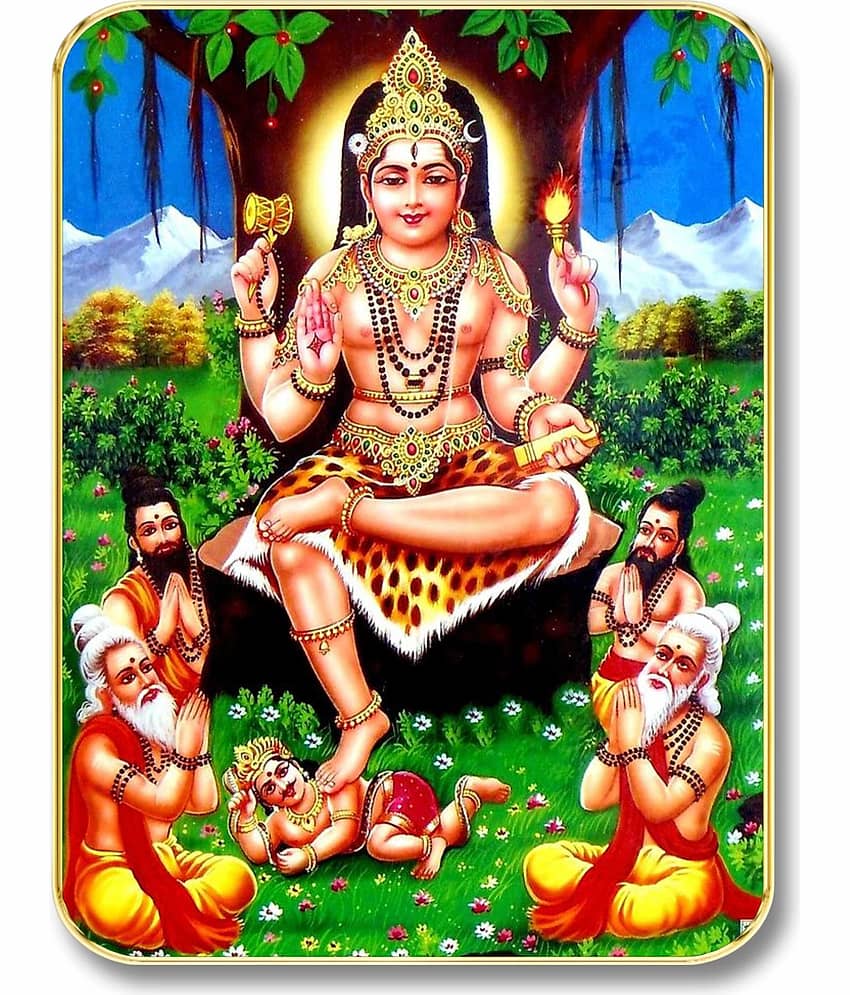 Livin'luxe Lord Dattatreya MDF Wall Art with Table Top Stand