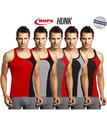 Rupa Multi Sleeveless Vests Pack of 5