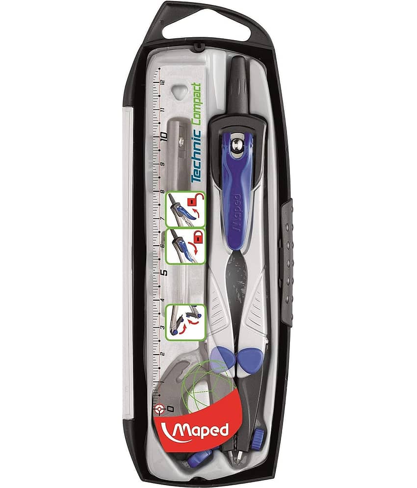 Maped Technic Compact Compass Case - 4 Pieces