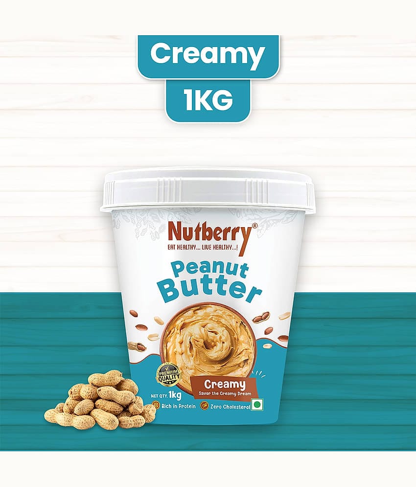 Nutberry 1 kg Creamy Nut Butter ( Pack of 1 )