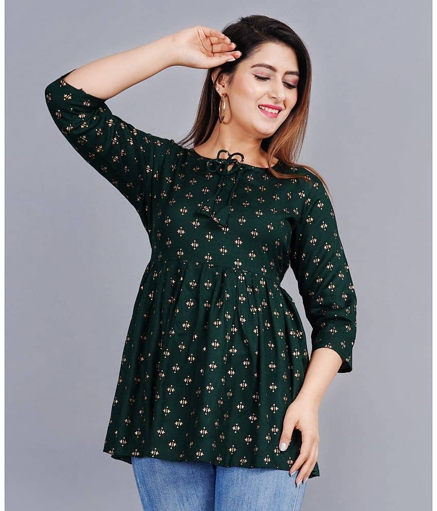 Aurelisa Women's Rayon Tunic ( Green )