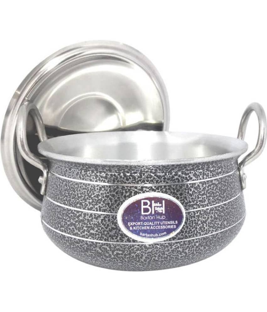 bartan hub Handi With Lid Enamle Aluminum Handi 20 cm 1500 mL