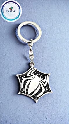 FABPAK Rotating Metal Spider Man Keychain